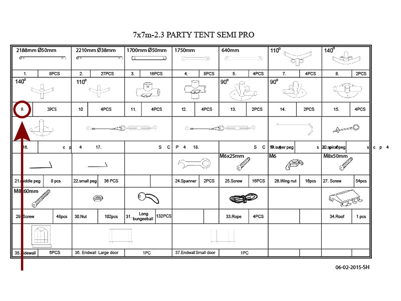 4-smjerni konektor, Ø42+Ø54 mm, 140°