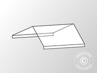 Sección central de 4m de cubierta de techo para Exclusive CombiTents®, 6x4m, PVC, Blanco/Gris