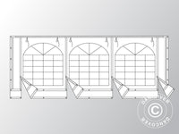 Gala siena ar lielu logu un platām durvīm, 6m, PVC, Balta