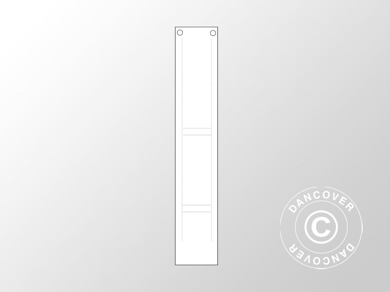 Coprigambe 2m per tendoni per feste CombiTents® Exclusive 6x10m, 6x12m e 6x14m, Bianco