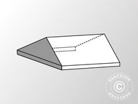 4m-Dachplanen-Endstück für SEMI PRO CombiTents®, 6x4m, PVC, weiß/grau