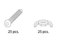 Bag w/wingnuts & screws