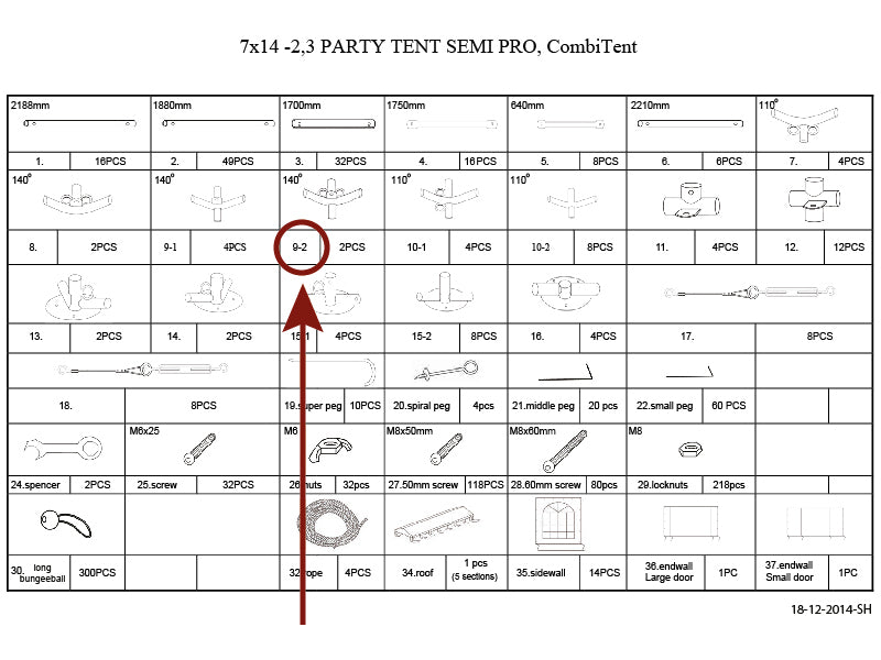 4-virzienu savienojums, Ø42+Ø54mm, 140°