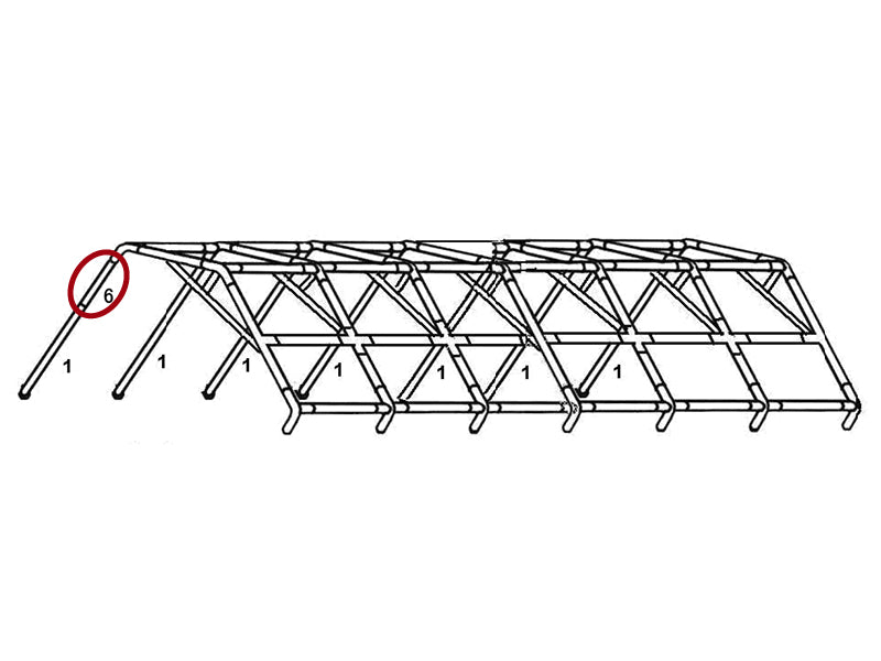 Standbein, Ø50mm, 400mm