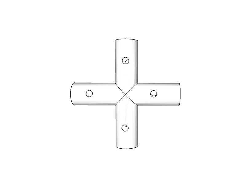 4-ways connector, Ø42-54 mm