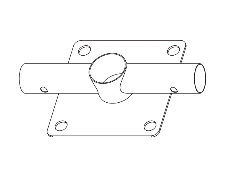 2-Wege-Verbinder mit Fuß