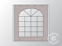 Muro lateral con ventana de Carpa para fiesta UNICO, PVC/Poliéster, 2m, Arena