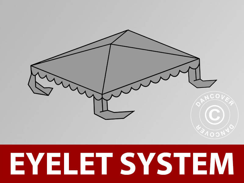 Jumta segums priekš UNICO Pasākumu telts, PVC/Poliesters, 3x3m, Tumši Pelēks
