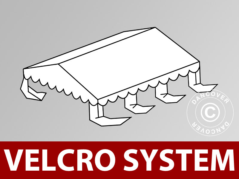 Cubierta para techo de Carpa para Fiesta UNICO, PVC/Poliéster, 4x6m, Blanco