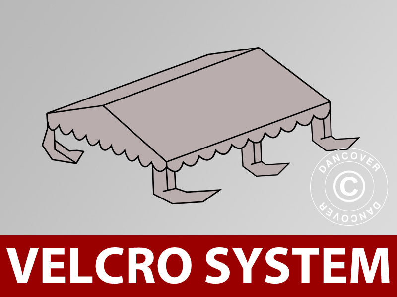 Copertura per il tetto del Tendone per Feste UNICO, PVC/Poliestere, 4x4m, Sabbia