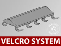 Cubierta para techo de Carpa para Fiesta UNICO, PVC/Poliéster, 4x8m, Gris Oscuro