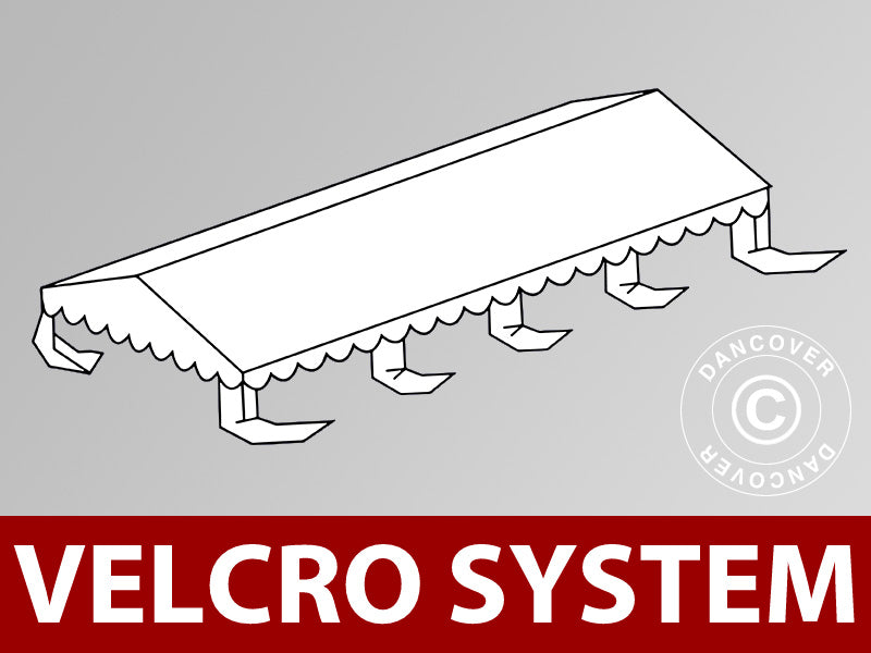 Krovni pokrov za Šator za zabave UNICO, PVC/Poliester, 5x8m, Bijela