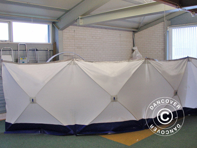 Pantalla de Seguridad FleXshelter PRO, 7,2x1,8m, Blanca/Azul