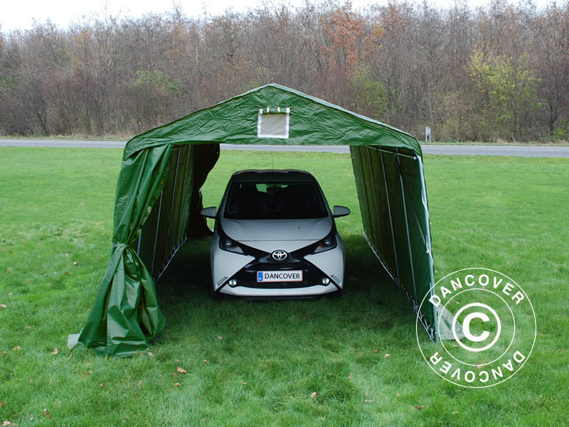 Tente Abri Garage PRO 3,3x6x2,4m PVC, Vert
