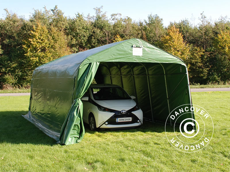 Portable Garage PRO 3.6x7.2x2.68 m, PVC, Green