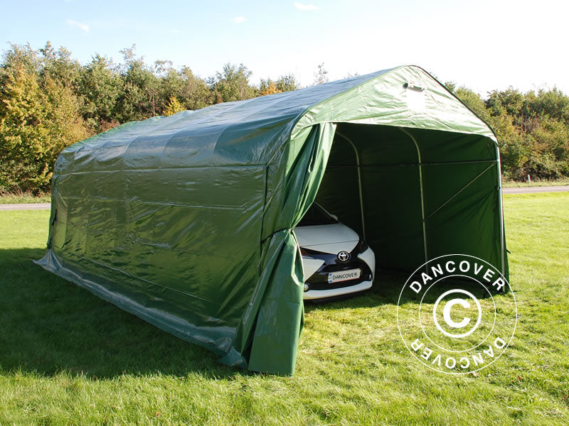Portable Garage PRO 3.6x7.2x2.68 m, PVC, Green