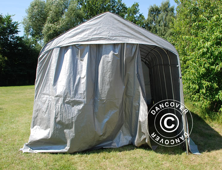 Tenda garage PRO 3,77x7,3x3,18m PVC, Grigio