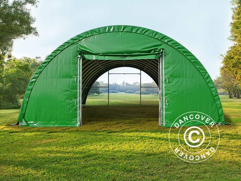 Boogtent 9,15x12x4,5m, PVC, Groen