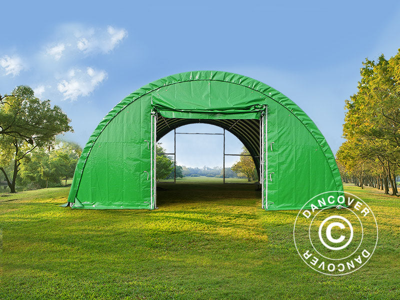 Boogtent 9,15x12x4,5m, PVC, Groen