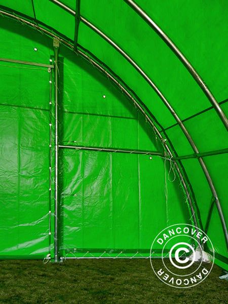 Boogtent 9,15x12x4,5m, PVC, Groen