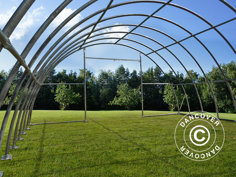 Noliktavas angārs 9,15x12x4,5m, PVC, Balts