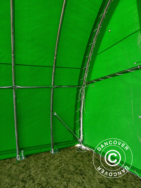 Arched Storage tent 9.15x20x4.5 m, PVC, Green
