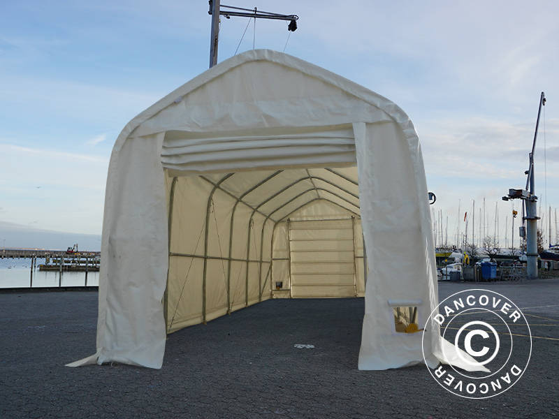 Skladišni šator Oceancover 5,5x15x4,1x5,3m, PE, Bijelo