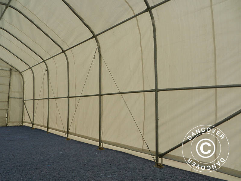 Opslagtent Oceancover 5,5x15x4,1x5,3m, PE, Wit
