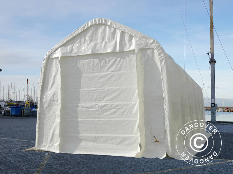Opslagtent Oceancover 5,5x15x4,1x5,3m, PE, Wit