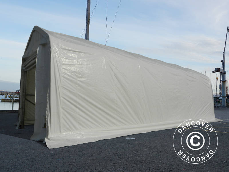 Opslagtent Oceancover 5,5x15x4,1x5,3m, PE, Wit