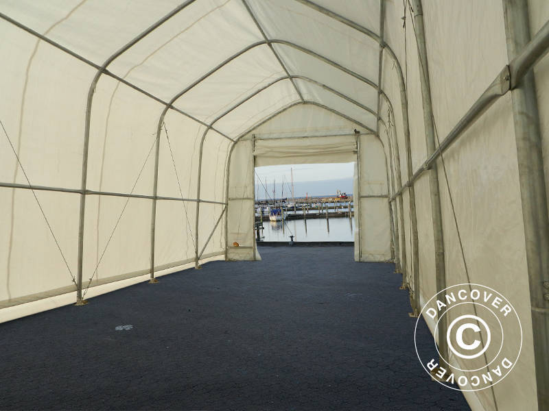 Opslagtent Oceancover 5,5x15x4,1x5,3m, PE, Wit