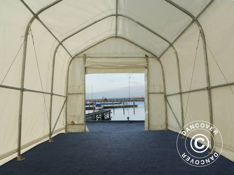 Skladišni šator Oceancover 5,5x15x4,1x5,3m, PE, Bijelo