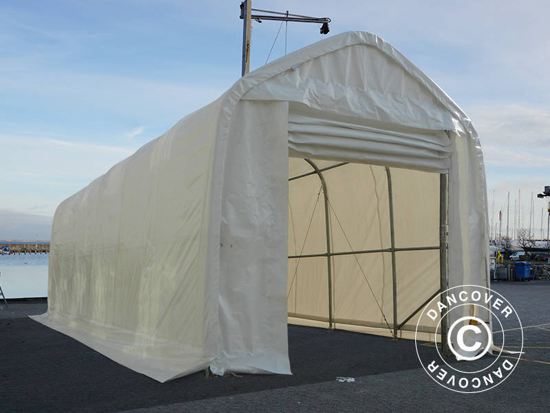 Lagerzelt Oceancover 5,5x15x4,1x5,3m, PE, Weiß