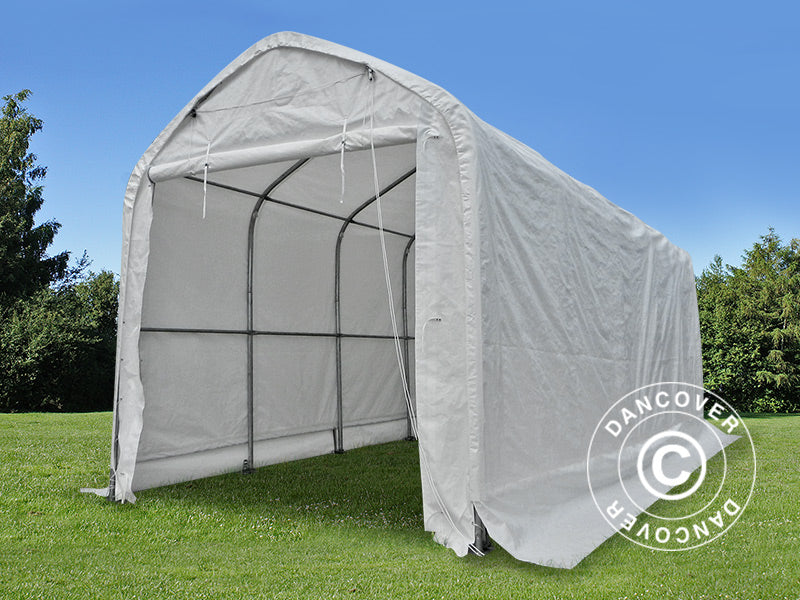 Carpa de almacén multiGarage 4x14x4,5x5,5m, Blanco