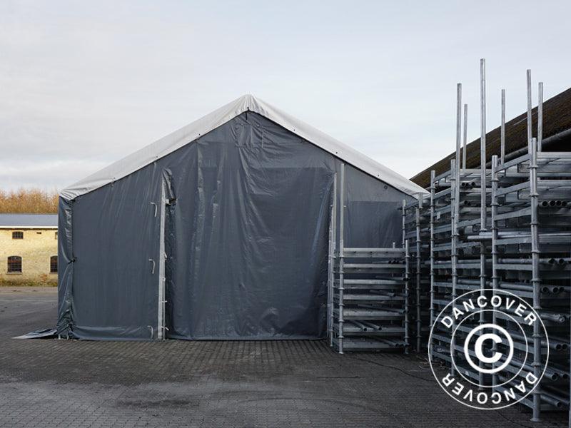 Zelthalle Titanium 7x14x2,5x4,2m, Weiß/Grau