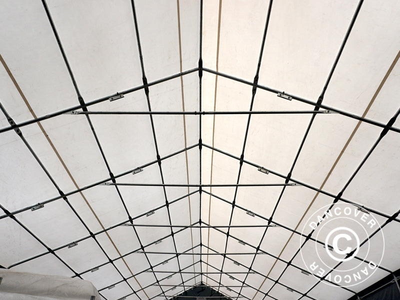 Storage shelter Titanium 8x9x3x5 m, White/Grey