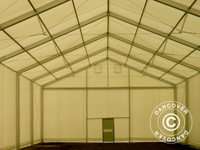 Industrielle Lagerhalle Alu 20x30x8,04m mit Schiebetor, PVC, weiß