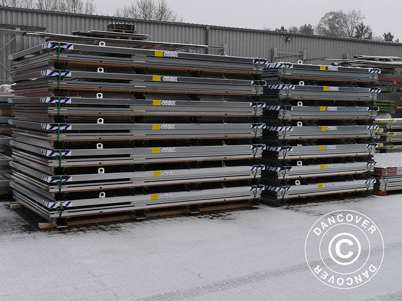 Container, Rigel, 2.1x2.1x2.1 m w/double wing door, Silver