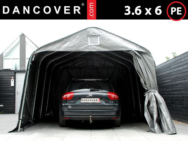 Tenda garage PRO 3,6x6x2,68m PE,