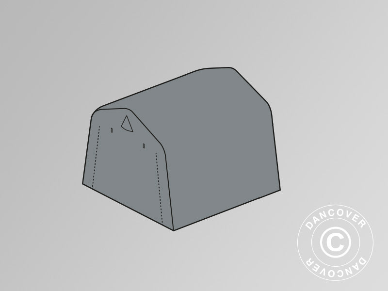 Roof cover for storage tent PRO 2x2 m PE, Grey
