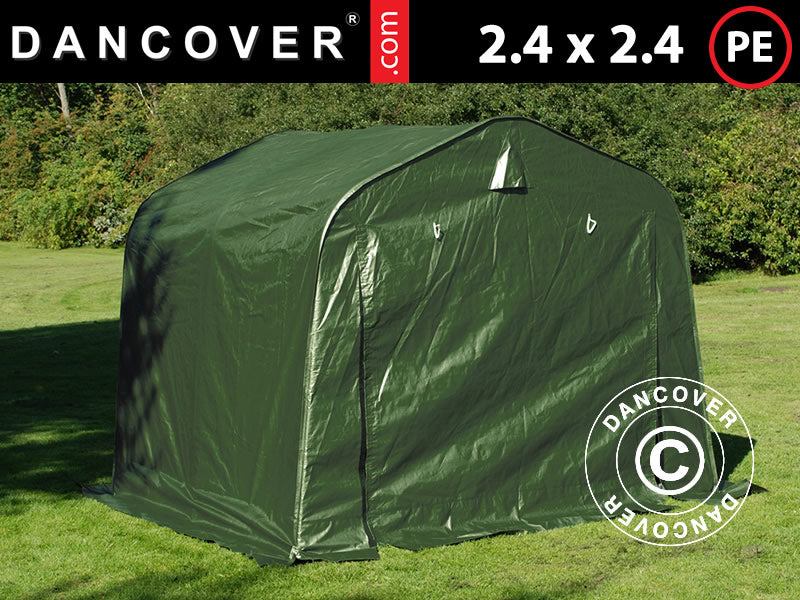 Opslagtent PRO 2,4x2,4x2m PE, Groen