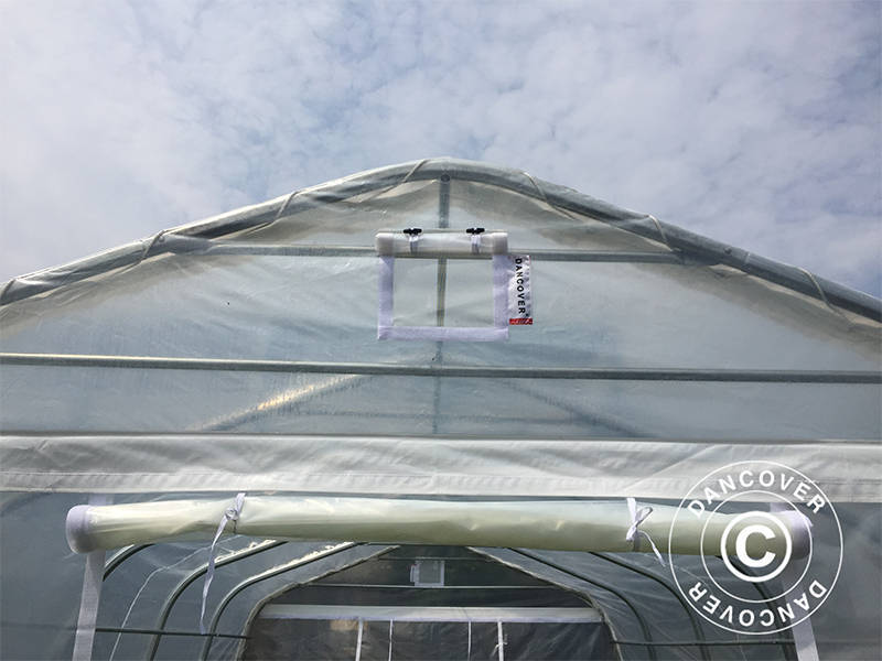 Polytunnel greenhouse, 3.6x8.4x2.68 m, PE, 30.24 m², Transparent