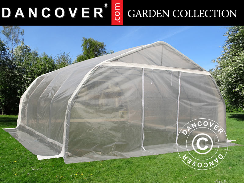 5,4x6x2,9m Greenhouse Tunnel Transp.PE 180mic SH