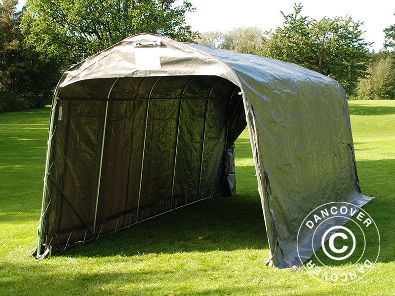 Tente de stockage PRO 2,4x6x2,34m PE, Gris