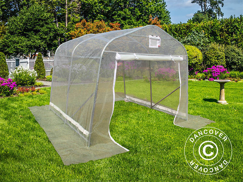 Serre tunnel, 2,4x2,4x2m, PE, 5,7m², Transparent