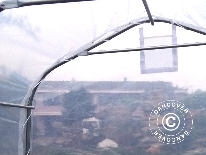 Serre tunnel, 2,4x2,4x2m, PE, 5,7m², Transparent