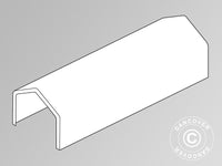 Toile de toit pour Tente de Stockage PRO XL 4x12x3,5m PVC, Blanc