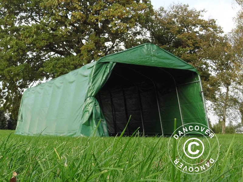 3,6x8,4x2,7m Live Stock Storage 500g PVC Green SH