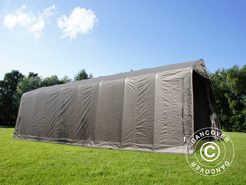 Pārvietojama Garāža PRO 3,77x9,7x3,18m PE, Pelēks