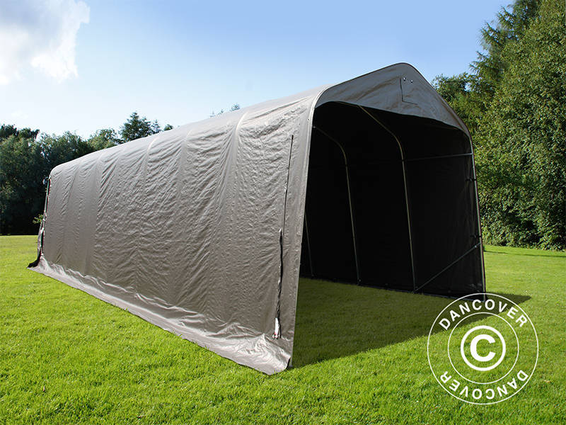 Pārvietojama Garāža PRO 3,77x9,7x3,18m PE, Pelēks